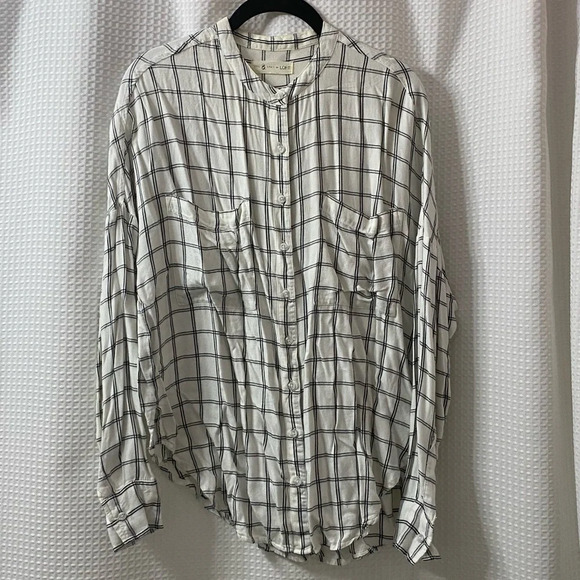 L&G Plaid Tie Front Shirt - Picture 8 of 10